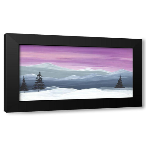 Winter Wonderland Black Modern Wood Framed Art Print with Double Matting by Chavez, April