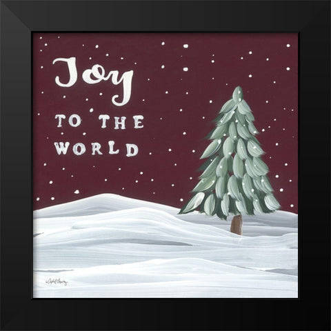 Joy to the World Black Modern Wood Framed Art Print by Chavez, April