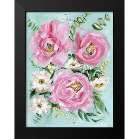 Pink Pretties Black Modern Wood Framed Art Print by Hilburn, Amanda