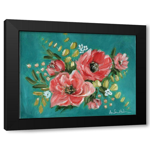 Unusual Palette Black Modern Wood Framed Art Print with Double Matting by Hilburn, Amanda