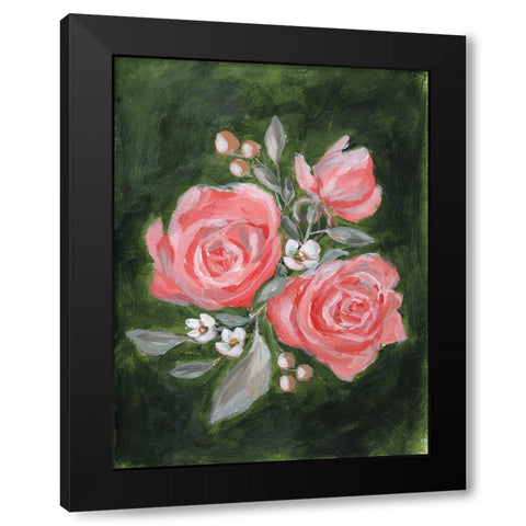 Full Bloom Black Modern Wood Framed Art Print with Double Matting by Hilburn, Amanda