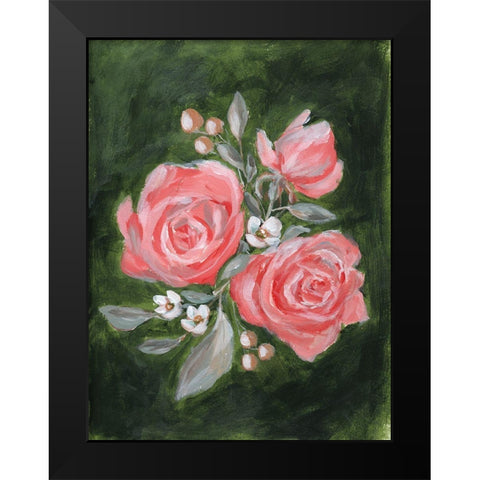 Full Bloom Black Modern Wood Framed Art Print by Hilburn, Amanda