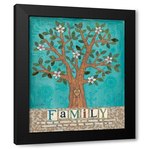 Home Black Modern Wood Framed Art Print by Lapoint, Annie