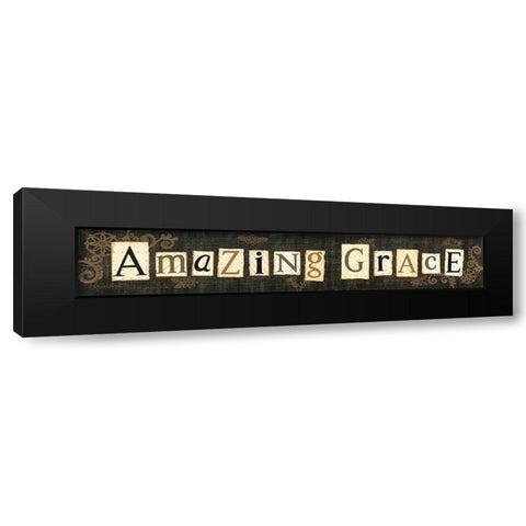 Amazing Grace Black Modern Wood Framed Art Print by LaPoint, Annie