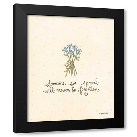 Someone So Special  Black Modern Wood Framed Art Print with Double Matting by LaPoint, Annie
