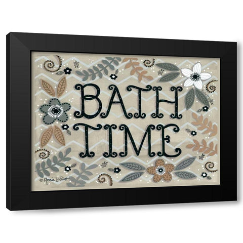 Bath Time Black Modern Wood Framed Art Print by LaPoint, Annie