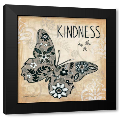 Kindness Black Modern Wood Framed Art Print with Double Matting by LaPoint, Annie