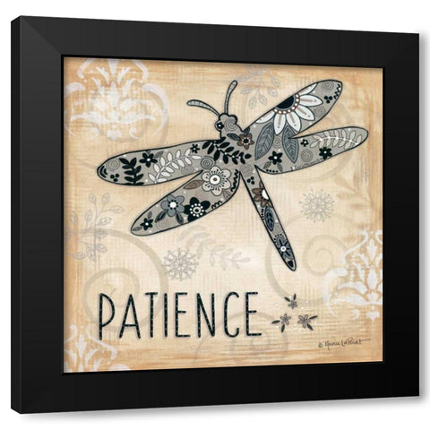 Patience Black Modern Wood Framed Art Print by LaPoint, Annie