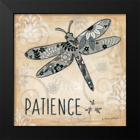 Patience Black Modern Wood Framed Art Print by LaPoint, Annie