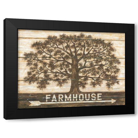 Farmhouse Oak Black Modern Wood Framed Art Print by LaPoint, Annie
