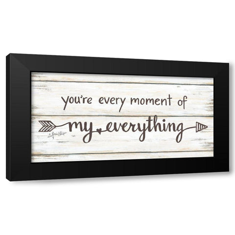 My Everything Black Modern Wood Framed Art Print by LaPoint, Annie