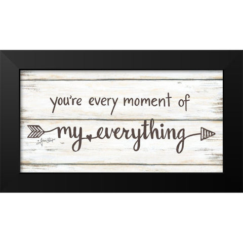 My Everything Black Modern Wood Framed Art Print by LaPoint, Annie