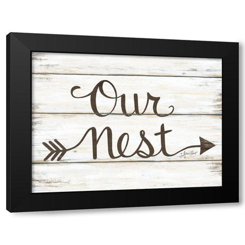 Our Nest Black Modern Wood Framed Art Print by LaPoint, Annie