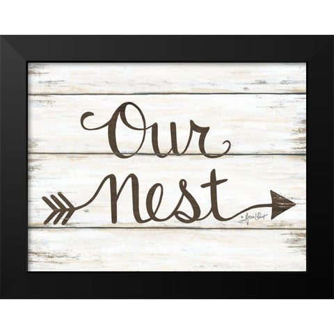 Our Nest Black Modern Wood Framed Art Print by LaPoint, Annie