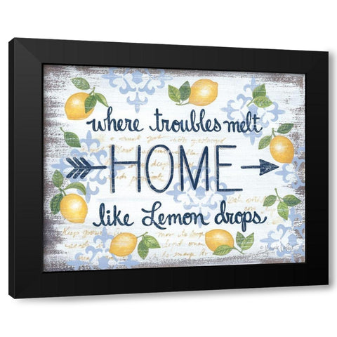 Lemon Home    Black Modern Wood Framed Art Print with Double Matting by LaPoint, Annie