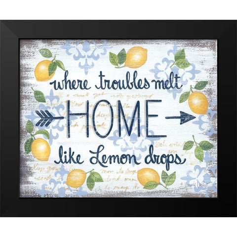 Lemon Home    Black Modern Wood Framed Art Print by LaPoint, Annie