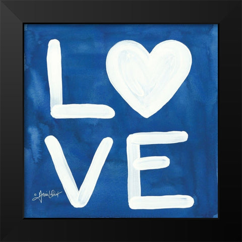 Big Love Black Modern Wood Framed Art Print by LaPoint, Annie