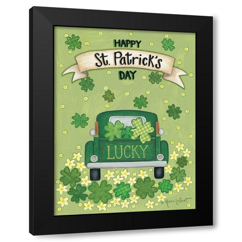 Lucky Truck Black Modern Wood Framed Art Print with Double Matting by LaPoint, Annie