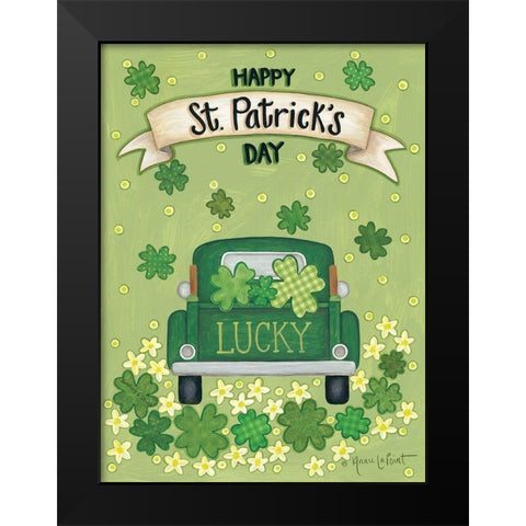 Lucky Truck Black Modern Wood Framed Art Print by LaPoint, Annie