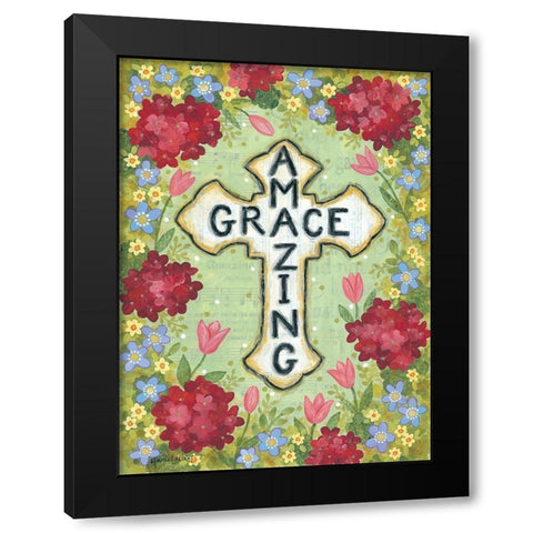 Amazing Grace Black Modern Wood Framed Art Print with Double Matting by LaPoint, Annie