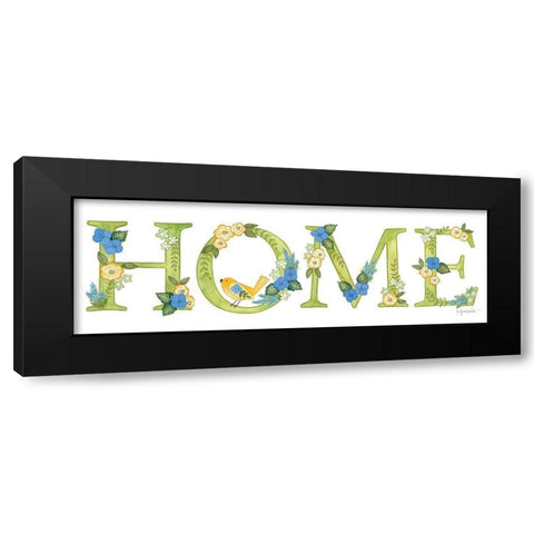 Hydrangeas in Bloom HOME Black Modern Wood Framed Art Print by LaPoint, Annie