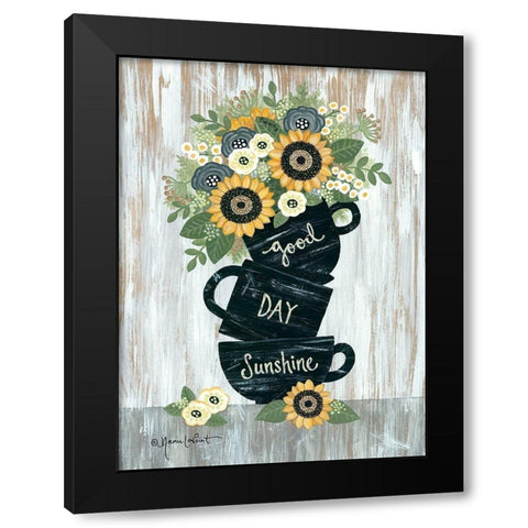 Good Day Sunshine Black Modern Wood Framed Art Print by LaPoint, Annie
