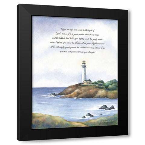 The Light of Gods Love Black Modern Wood Framed Art Print by LaPoint, Annie
