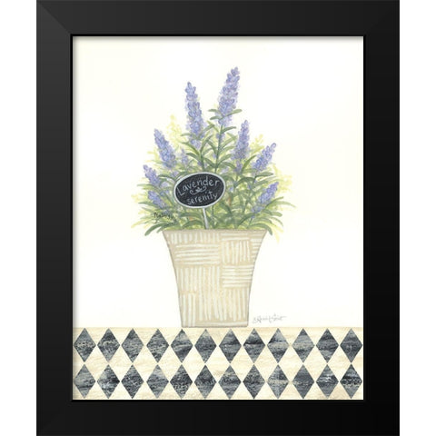Lavender Serenity Black Modern Wood Framed Art Print by LaPoint, Annie