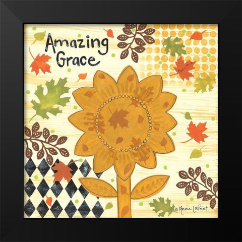 Amazing Grace Black Modern Wood Framed Art Print by LaPoint, Annie