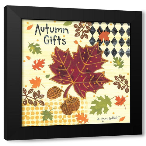 Autumn Gifts Black Modern Wood Framed Art Print by LaPoint, Annie