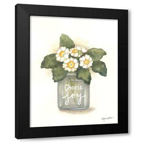 Choose Joy Primrose Black Modern Wood Framed Art Print by LaPoint, Annie