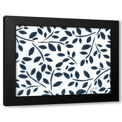 Black And Gray #4 Black Modern Wood Framed Art Print with Double Matting by LaPoint, Annie