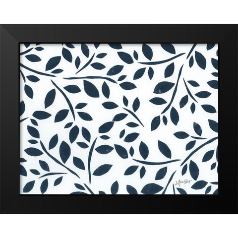 Black And Gray #4 Black Modern Wood Framed Art Print by LaPoint, Annie