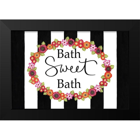 Bath Sweet Bath Black Modern Wood Framed Art Print by LaPoint, Annie