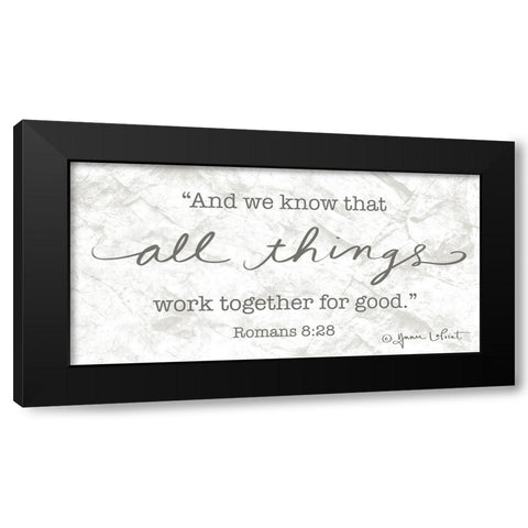 All Things Black Modern Wood Framed Art Print with Double Matting by LaPoint, Annie