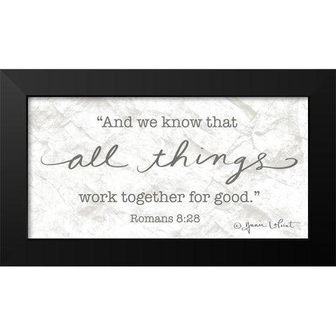 All Things Black Modern Wood Framed Art Print by LaPoint, Annie