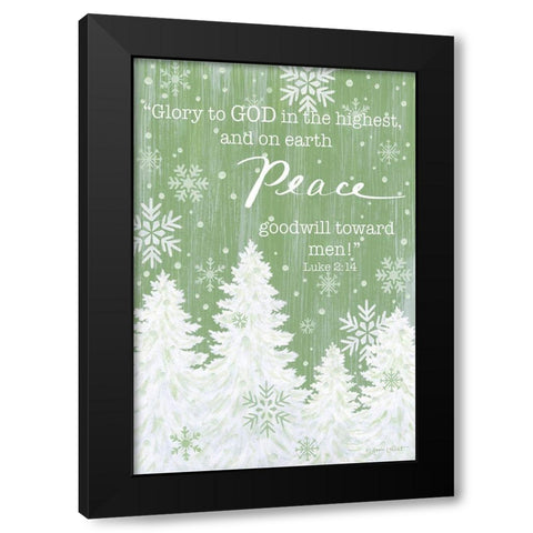 Glory to God Black Modern Wood Framed Art Print by LaPoint, Annie