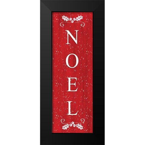 Noel Black Modern Wood Framed Art Print by LaPoint, Annie