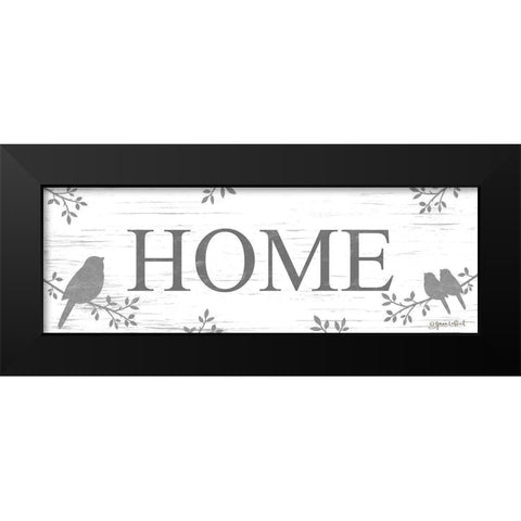 Home Black Modern Wood Framed Art Print by LaPoint, Annie