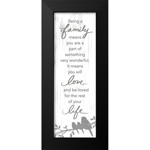 Being a Family Black Modern Wood Framed Art Print by LaPoint, Annie