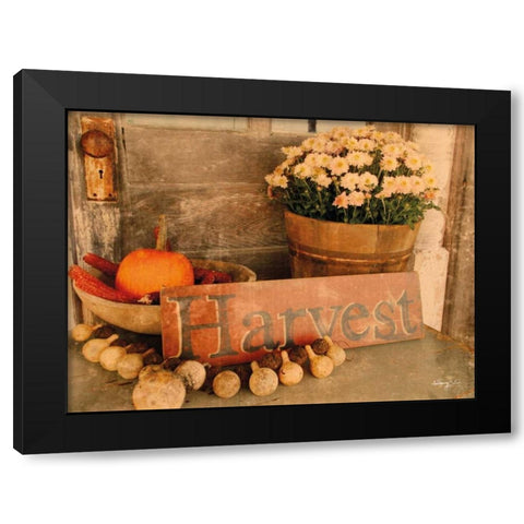 Autumn Harvest Black Modern Wood Framed Art Print with Double Matting by Smith, Anthony