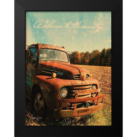 Welcome to the Country Black Modern Wood Framed Art Print by Smith, Anthony
