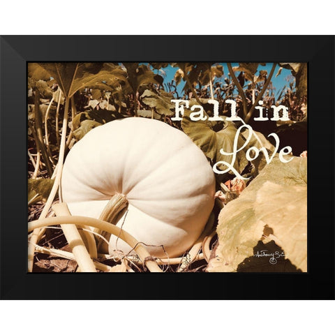Fall in Love Black Modern Wood Framed Art Print by Smith, Anthony