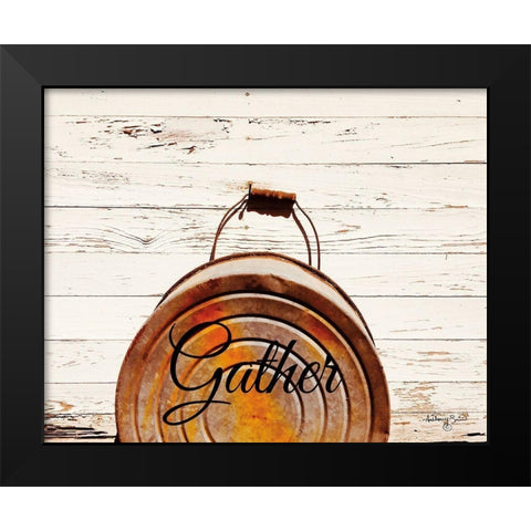 Gather Black Modern Wood Framed Art Print by Smith, Anthony