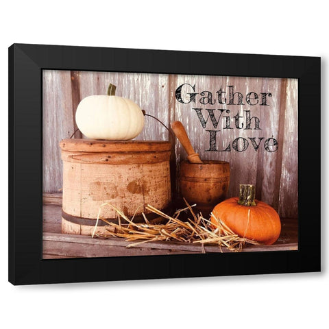 Gather with Love Black Modern Wood Framed Art Print by Smith, Anthony