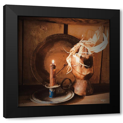 Simply Country Black Modern Wood Framed Art Print with Double Matting by Smith, Anthony