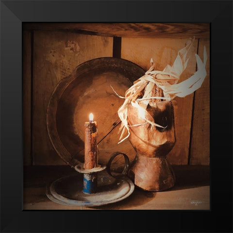 Simply Country Black Modern Wood Framed Art Print by Smith, Anthony