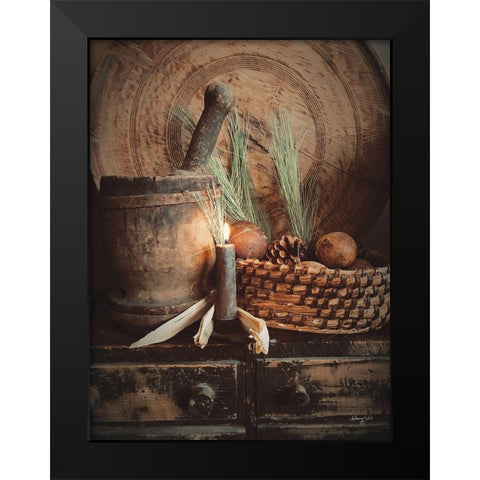 The Simpler Thyme Black Modern Wood Framed Art Print by Smith, Anthony