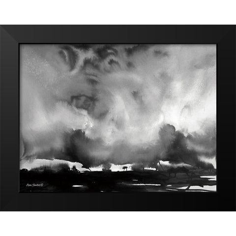 After the Storm   Black Modern Wood Framed Art Print by Thouthip, Anne