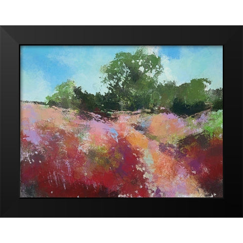 Beautiful Path Black Modern Wood Framed Art Print by Thouthip, Anne